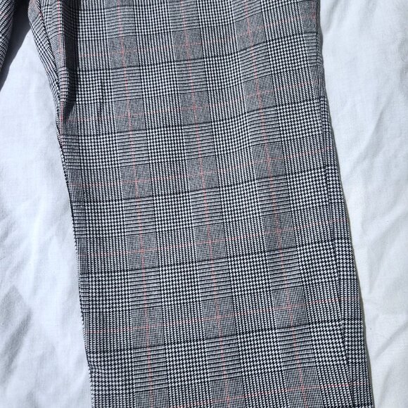 GAP Pants Women’s 16 Black Gray Plaid Signature Skinny Ankle Stretch Flat Front - Picture 4 of 8